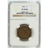 Image 1 : 1853 LARGE CENT NGC VF-20 BN