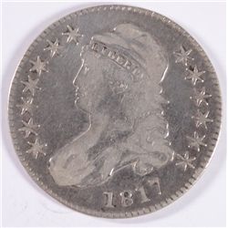 1817 BUST HALF DOLLAR VG/F