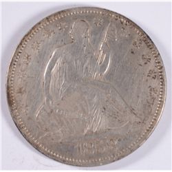 1858 SEATED HALF DOLLAR VF/XF