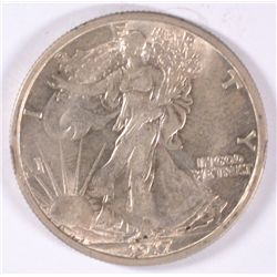 1917 WALKING LIBERTY HALF DOLLAR CH BU+++