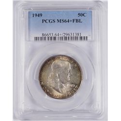1949 FRANKLIN HALF DOLLAR PCGS MS-64+ FBL