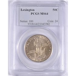 1925 LEXINGTON COMMEN HALF DOLLAR PCGS MS-64