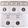 Image 2 : (5) SILVER PROOF SLABBED STATEHOOD QUARTERS (SC, NH, NY, RI, VT)