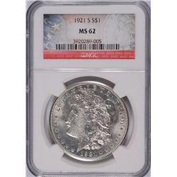 1921-S MORGAN DOLLAR NGC MS-62