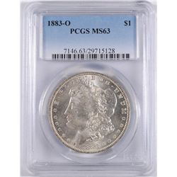 1883-O MORGAN SILVER DOLLAR, PCGS MS-63
