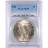 Image 1 : 1922 PEACE SILVER DOLLAR, PCGS MS-65