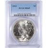 Image 1 : 1923 PEACE SILVER DOLLAR, PCGS MS-65