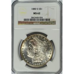 1880-S MORGAN DOLLAR NGC MS-62