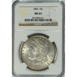 1883 MORGAN DOLLAR NGC MS-63