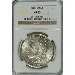 1898-O MORGAN DOLLAR NGC MS-63