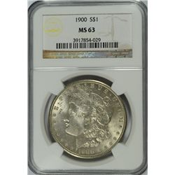 1900 MORGAN DOLLAR NGC MS-63