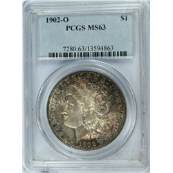 1902-O MORGAN DOLLAR PCGS MS-63