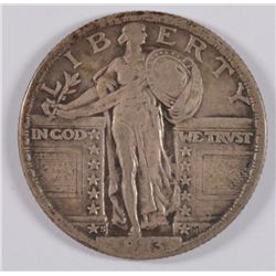 1923-S STANDING LIBERTY QUARTER, VF NICE FULL DATE!