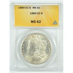 1880-CC MORGAN DOLLAR ANACS MS-62