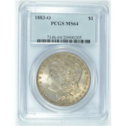 1883-O MORGAN DOLLAR PCGS MS-64