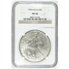 Image 1 : 1996 SILVER AMERICAN EAGLE NGC MS-66