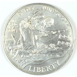 1993-D WORLD WAR II COMMEN DOLLAR CH BU
