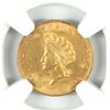 Image 2 : 1854 II $1 GOLD NGC MS-62