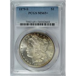 1879-S MORGAN DOLLAR PCGS MS-65+
