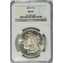 1880-S MORGAN DOLLAR NGC MS-63