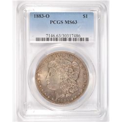 1883-O MORGAN DOLLAR PCGS MS-63