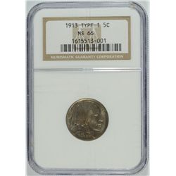 1913 I BUFFALO NICKEL NGC MS-66