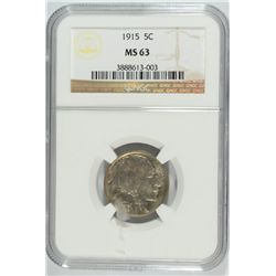 1915 BUFFALO NICKEL NGC MS-63