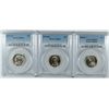 Image 1 : (3) SLABBED PCGS JEFFERSON NICKELS (71-D, 74-D, 04 HS) PCGS MS-64/65