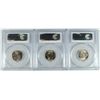 Image 2 : (3) SLABBED PCGS JEFFERSON NICKELS (71-D, 74-D, 04 HS) PCGS MS-64/65