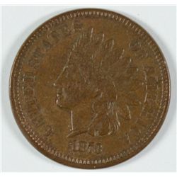 1873 INDIAN HEAD CENT, XF/AU  GORGEOUS!