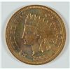 Image 1 : 1866 INDIAN HEAD CENT, AU+  cleaned