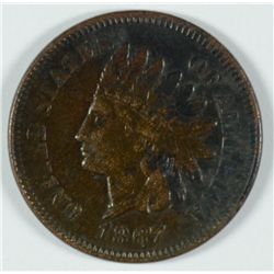 1867 INDIAN HEAD CENT, AU