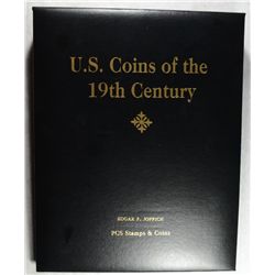 ALBUM OF U.S. COINS OF THE 19th CENTURY IN ALBUM (10) COINS MADE IN THE 1800'S
