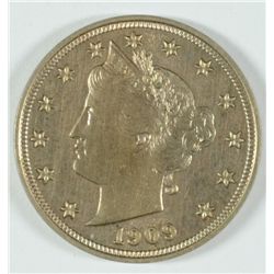 1909 PROOF LIBERTY NICKEL PF-65 GEM
