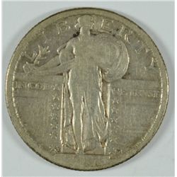 1917-D TYPE-2 STANDING LIBERTY QUARTER, FINE