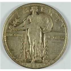 1924-D STANDING LIBERTY QUARTER, VF/XF