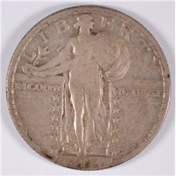 1924-S STANDING LIBERTY QUARTER, VF