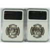 Image 2 : LOT OF ( 2 ) 1954-S FRANKLIN HALF DOLLAR, NGC MS-63