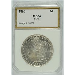 1896 MORGAN DOLLAR PCI MS-64 DMPL
