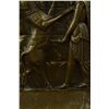 Image 7 : 8"x4" Signed Original Desk Top Persian Empire Bas Relief Bronze Sculpture Statue Decor   4 LBS.