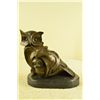 Image 1 : 9"x12" Abstract Pure Hotcast Bronze Owl Statue   10 LBS.