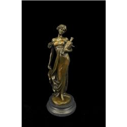 13"x5" Large Lost Wax Strong Hand Bronze Sculpture Statue Deco Figurine   8 LBS.