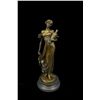 Image 1 : 13"x5" Large Lost Wax Strong Hand Bronze Sculpture Statue Deco Figurine   8 LBS.