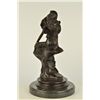 Image 3 : 14"x7.5" SIGNED LCART ZODIAC SIGN CANCER SEXY GIRL BRONZE ART DECO HOT CAST FIGURINE SALE   12 LBS.