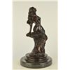 Image 4 : 14"x7.5" SIGNED LCART ZODIAC SIGN CANCER SEXY GIRL BRONZE ART DECO HOT CAST FIGURINE SALE   12 LBS.