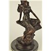 Image 7 : 14"x7.5" SIGNED LCART ZODIAC SIGN CANCER SEXY GIRL BRONZE ART DECO HOT CAST FIGURINE SALE   12 LBS.