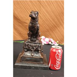 12"x7" Signed Mene Adorable Labrador Puppy Dog Bronze Sculpture Statue Figurine   13 LBS.