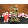 Image 2 : 9"x10" Signed Fierce Ancient Samurai Warrior   8 LBS.
