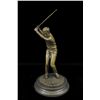 Image 5 : 13"x6" Original Milo Golf player Bronze Sculpture Statue Art   7 LBS.