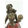 Image 5 : 13"x5" Original Rare Roelna Lady Boxer Tribute To Botero Bronze Sculpture Statue Figure   9 LBS.